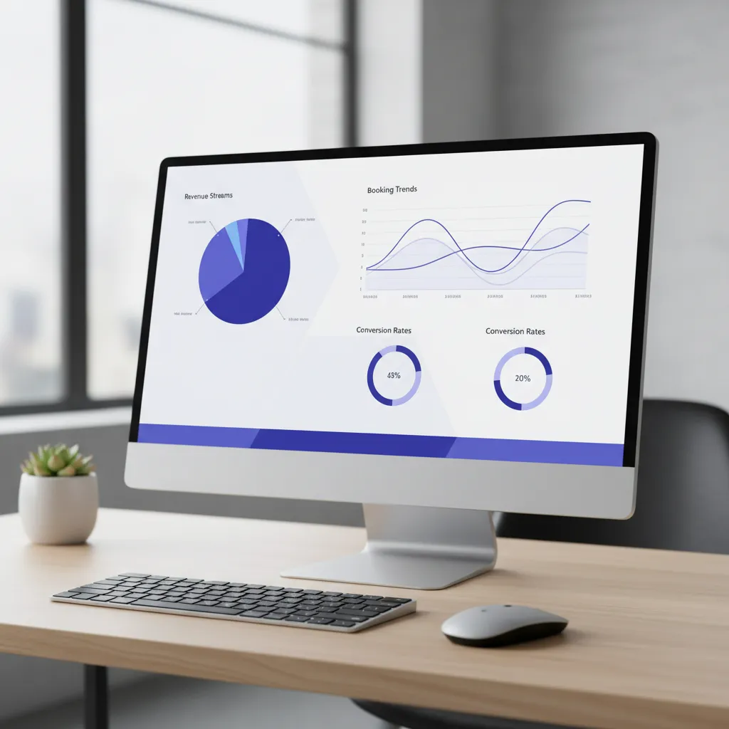 Analytics dashboard with charts
